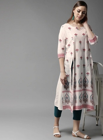 Jabong shop white kurti